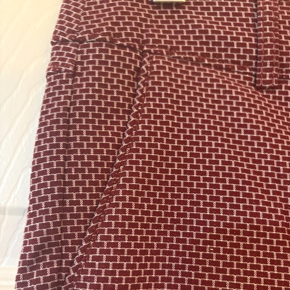 Dress pants maroon check pattern Size M - Picture 2 of 6